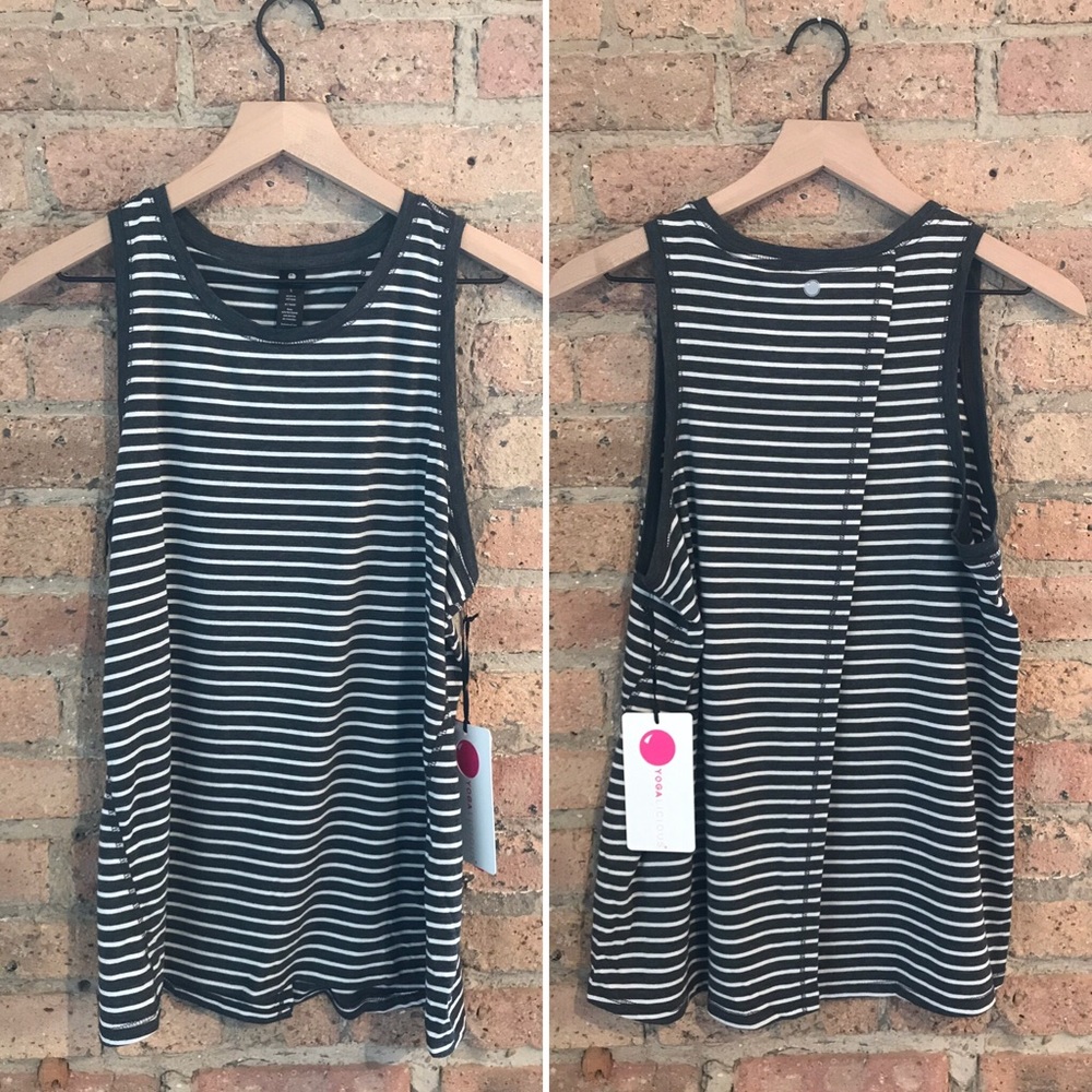 Yogalicious | Open Back Yoga Top | L | NWT